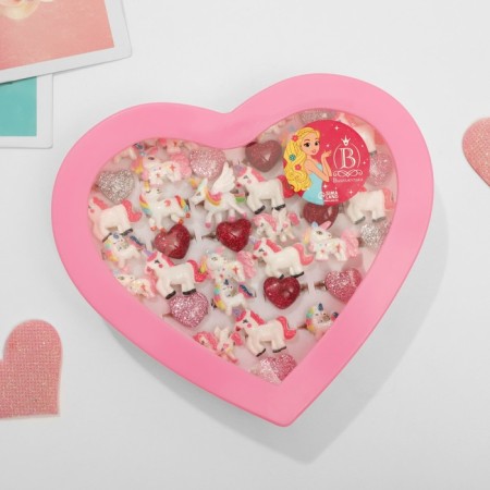 Children's “Magic” unicorns and hearts, Mix shape, color-2