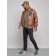 Eco -leather jacket men, size 52, brown color