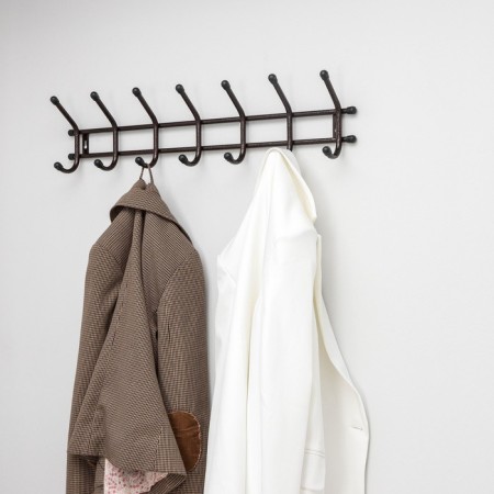 Wall hanger "Coosen 7", 7 hooks, Copper antique color-3