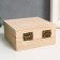 Casket wood for painting "Square" 4x8x8 cm