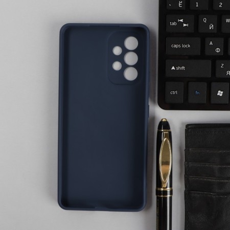 Pero cover for Samsung A53, silicone, blue-1
