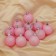 Set of balls plastic D-4 cm, 12 pcs "overflow" pink