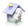 Mechanical sharpener with a container, 5 types of sharpening, white house