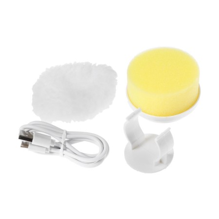 Electric brush for cleaning Lesh-01, 5 nozzles, battery, white-6