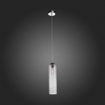 Suspension lamp ST LUCE. SL1145.143.01. Callana. 1x60 watts, E27, 10x10x50 cm, chromium color-2