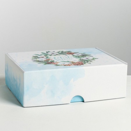 Gift New Year's Folding Gift Winter, 30.7 x 22 x 9.5 cm, New Year-1