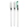 A set of calligraphic brushes nylon, flat, 3 pieces: No. 4, 7, 10, with a tank