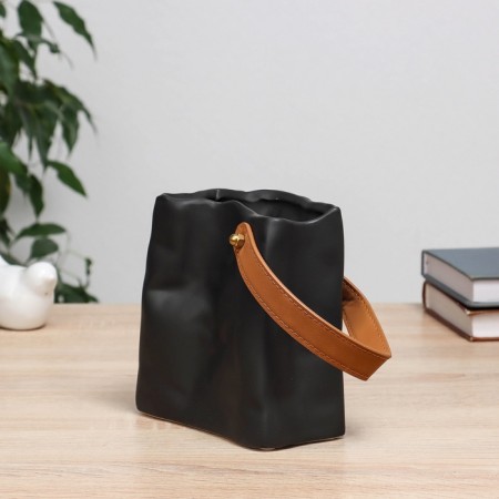 VAZ Coramics Table "Pack" Black, 14x3.5x14 cm-2