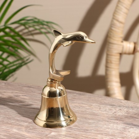 Bell "Dolphin" Brass 6x7.5x12.5 cm-2