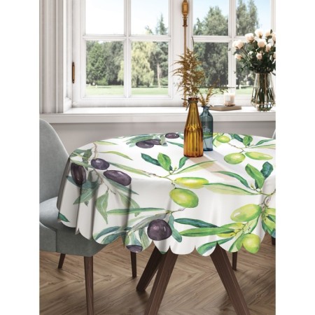The tablecloth "Italian olives", round, Saten, d = 150 cm