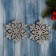 Christmas tree decoration "Openland snowflake" (set 2 pcs) D-9 cm, silver