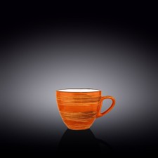 Cup Wilmax England Spiral, 190 ml, Orange color