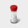 Three -position glass mill, 80 ml, red color
