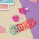 Hair set "Ray" (2 clamps-4 cm, 10 elastic bands-2.5 cm) unicorn is bright, mix