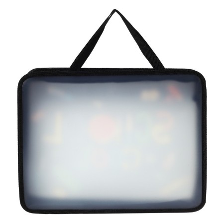 Folder with A4 handles, 330 x 260 x 75 mm, plastic, handles, Calligrata School, mix-3