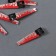 Decor for the work of acrylic mirror "bloodied saw" 5.1x1.3x0.3 cm