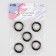 Carabin ring is flat, d = 20/28 mm, thickness - 4 mm, 5 pcs, black nickel color
