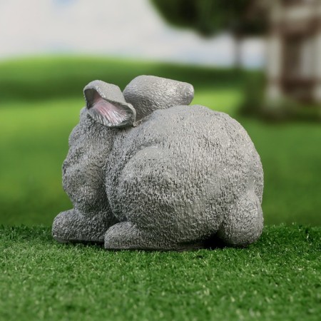 Garden figure "Gray Bunny" 18x13x14cm-3