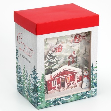 Folding box with 3D effect of "Fairytale moments", 18 x 14 x 23 cm, New Year-2