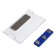 Badge horizontal, external 77x42 mm, internal 75x40 mm, magnet