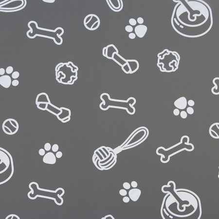 Silicone rug for a bowl "Pattern", 30x40 cm, gray-7