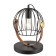 Pasquale table lamp, 1x60W E27, black color, gold