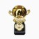 Cup 175, award figure, gold, plastic stand, 26.2 x 9.5 x 7.7 cm.