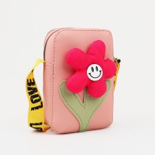 Baby Bag with lightning, long belt, pink color