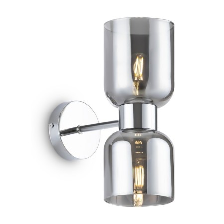 Wall lamp 60W, 2HE27, 29x15 cm, chrome