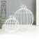 Summary Metal "Karetkva" White set 2 pcs 16x12x9 cm 20x14.5x12 cm