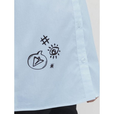 Blouse for girls, height 122 cm, blue color-2