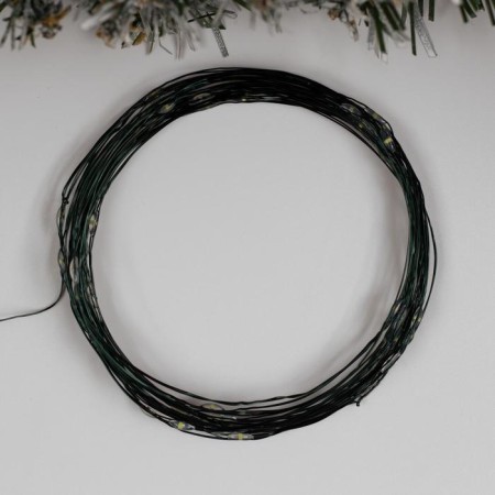 Garland "thread" 5 m dew, ip20, green thread, 50 led, white glow, 2 modes, aakh3-1