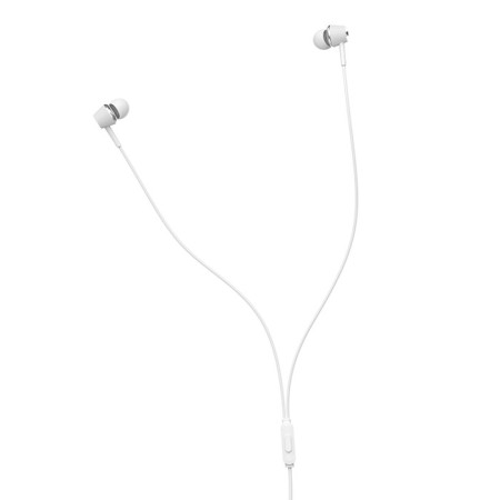 Hoco M70 headphones, wired, vacuum, microphone, jack 3.5 mm, 1.2 m, white-2