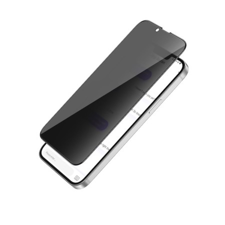 Hoco A25 Protective Glass, for iPhone 13/13 Pro, anti -spy, anti -print, black frame-3