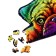 Wooden puzzle with a two -layer cover "Pug" m