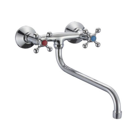 Eleanti Elt6010 kitchen mixer, two -wound, wall, color chromium