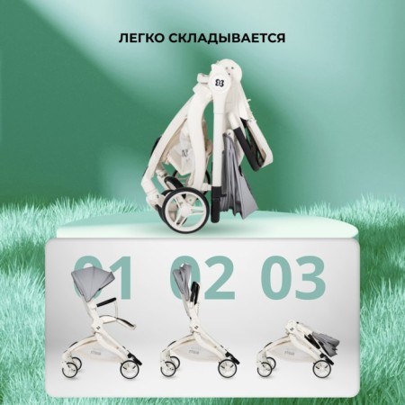 Walking stroller Farfello Stella Stl, Color Unique Grey-6