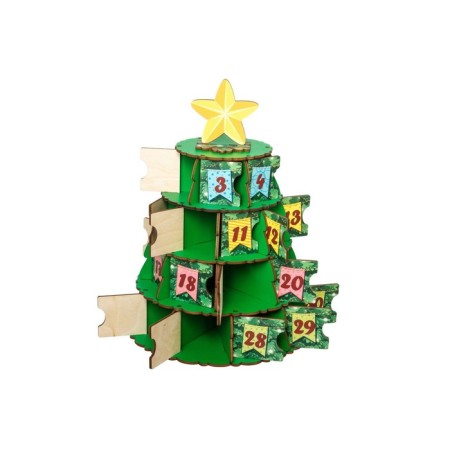 Advent Domik "Flags", 28x20x20 cm-1