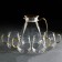 Set for drinks made of glass Magistro "Ice", 5 items: jug 1.6 liters, 4 circles 300 ml