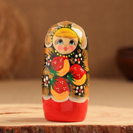 Matryoshka 5 puppet "Nadia" berries, 17-18cm, manual painting.-6
