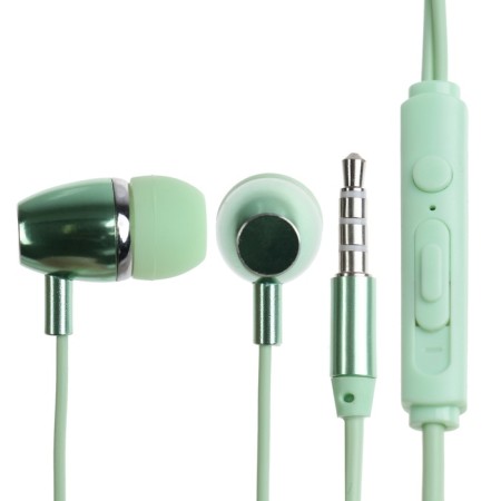 Nausiki Byz S872, wired, vacuum, 3.5 mm, 1.2 m, green