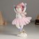 Polystone souvenir "Snowman in a rose skirt" 8.5x7x18 cm