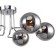 Modestus chandelier, 6x40W E14, color chrome