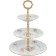 3-tier everages Bernadotte, decor "Meissen bouquet"