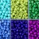 Glass 6/0 in the box 10 divisions "blue-green" 1 division = 10 g 12.8x6.5x2.2 cm