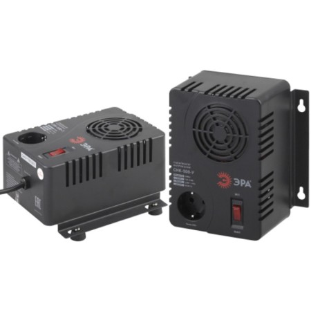 The voltage stabilizer is compact, universal, 160-260V/220V, 500V