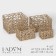 A set of wicker baskets for handmade storage LADOOM "Web", 4 pcs, beige color