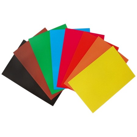 Cardboard of color A4, 8 sheets, 8 colors "Bear", unlawed 200 g/m2, in the folder-5