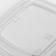 Disposable plastic lid, YUPK-1616, 16 × 16 × 1.38 cm, transparent, 50 pcs/un