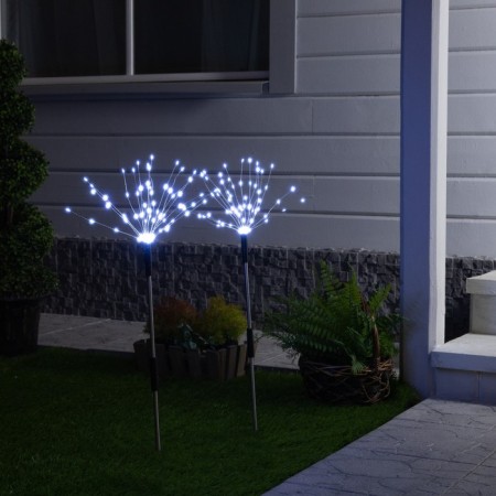 Garden lamp on the solar battery "Dandelion" 2 pcs., 78 cm, 160 LED, glow white glow